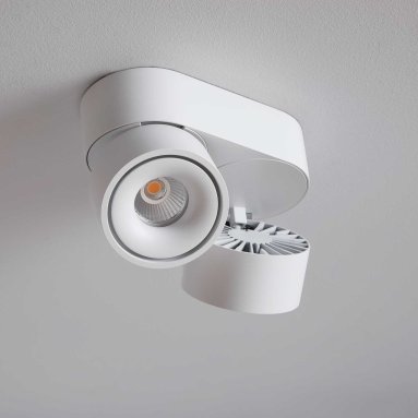 Aim Spot Double white Ceiling/Wall Spotlight