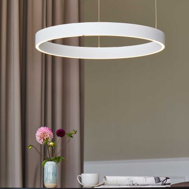 EOS 360 LARGE Matt White Pendant Light
