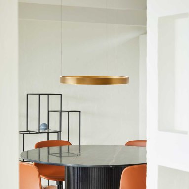 EOS 360 LARGE Matt Brass Pendant Light