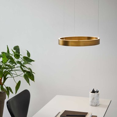 EOS 360 SMALL Matt Brass Pendant Light