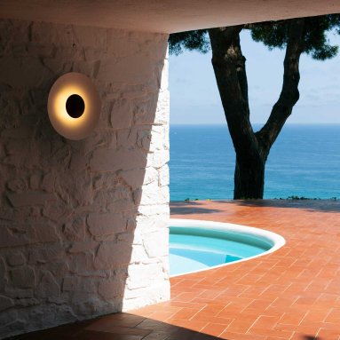 Ginger C white Outdoor Wall Light