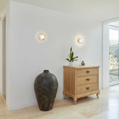 Glow Matt Black Wall Light